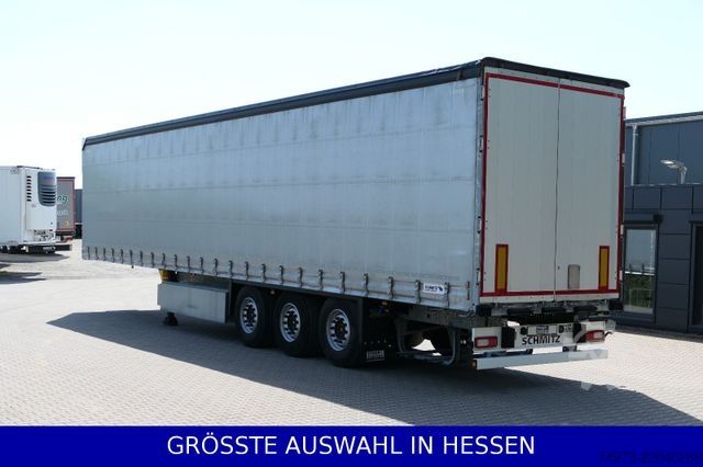Åben sættevogn med presenning SCHMITZ CARGOBULL Liftachse Palettenkasten LED Beleuchtung ¤359.-m