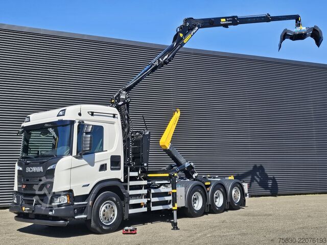 Haakarmsysteem Scania G460 8x4*4 XT / PALFINGER EPSILON Q200 KRAAN + ...