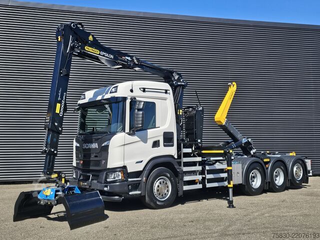 Haakarmsysteem Scania G460 8x4*4 XT / PALFINGER EPSILON Q200 KRAAN + ...