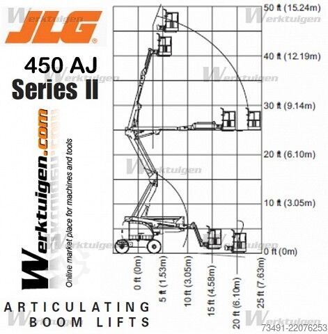Teleskopik çalışma platformu JLG 450AJ Diesel Allrad 16m
