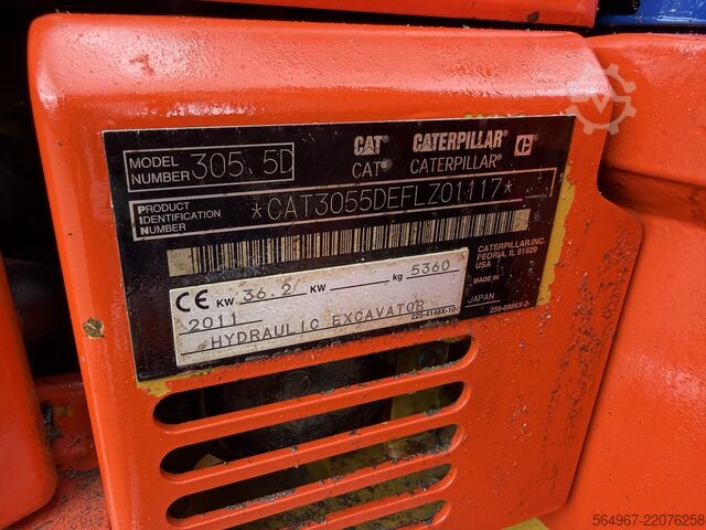 μίνι εκσκαφέας Caterpillar 305.5 D Minibagger Powertilt SW HS03