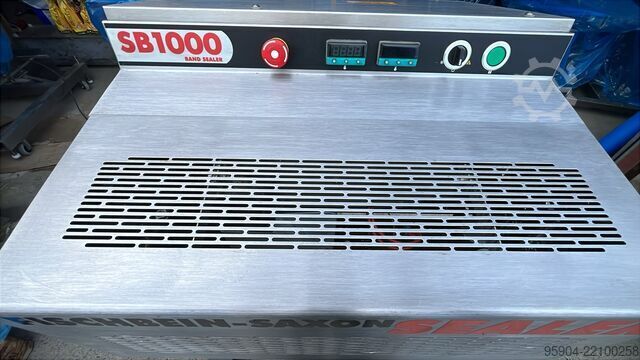 Machine de scellage de sacs Saxon Continuous Bag Sealer SB1000 Electric Lift Mast
