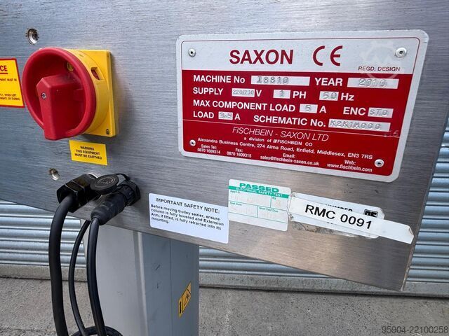 Machine de scellage de sacs Saxon Continuous Bag Sealer SB1000 Electric Lift Mast