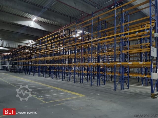 Estantería para cargas pesadas, estantería industrial, estantería de gran altura Jungheinrich Delta – 101 lfm, Höhe 7,50m Boden + 3 Ebenen | Fachlast 2700 kg