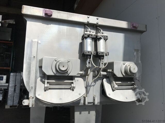 Twin schacht peddel mixer Wolfking 600L TSM