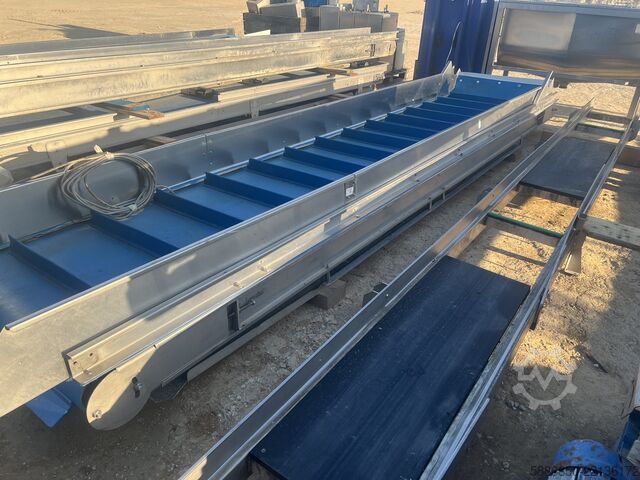 Τροφοδοτικός μεταφορέας με ωθητήρες Inox 480 x 90 εκ.  
