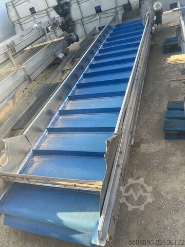 Τροφοδοτικός μεταφορέας με ωθητήρες Inox 480 x 90 εκ.  