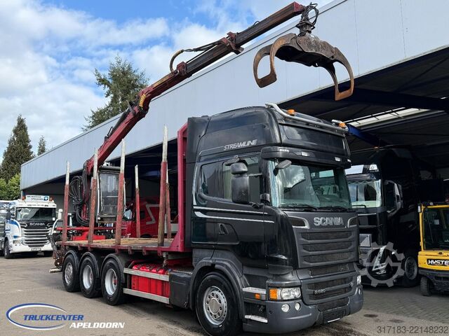 Tømmertransportør Scania R620 V8 8x4, Kesla 2012T, Euro 5