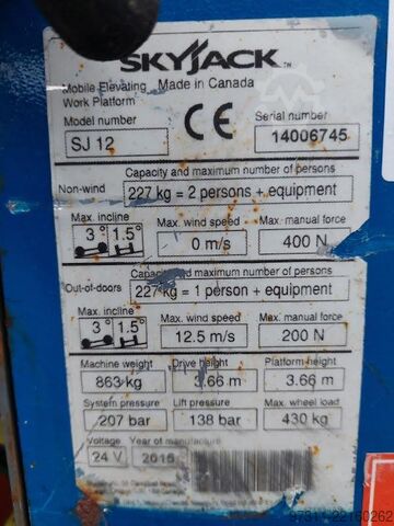 Platforma de ridicare SkyJack SJ12