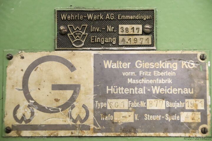 Jednotka otáčení nádoby Gieseking Rollenabstand 187 - 1000 mm