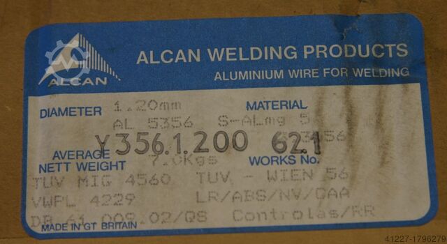 Svejsetråd 1,2 mm Vægt 7 kg/rulle Elisental SG-AlMg5