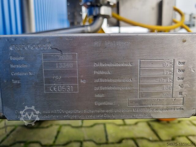 Roerwerktank met isolatie / tank Eurocont