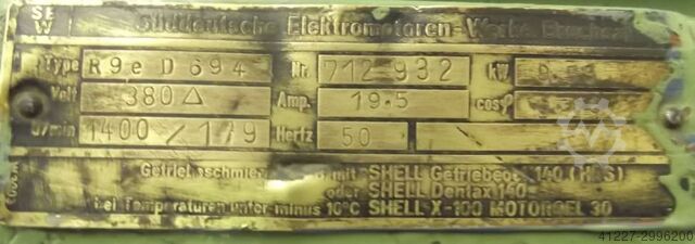 Växelmotor 9 kW 179 rpm SEW-EURODRIVE R9eD694