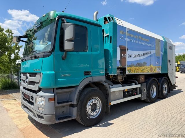 Çöp kamyonu MERCEDES-BENZ Actros 2536 6x2 Müllwagen/Klima/LENKACHSE