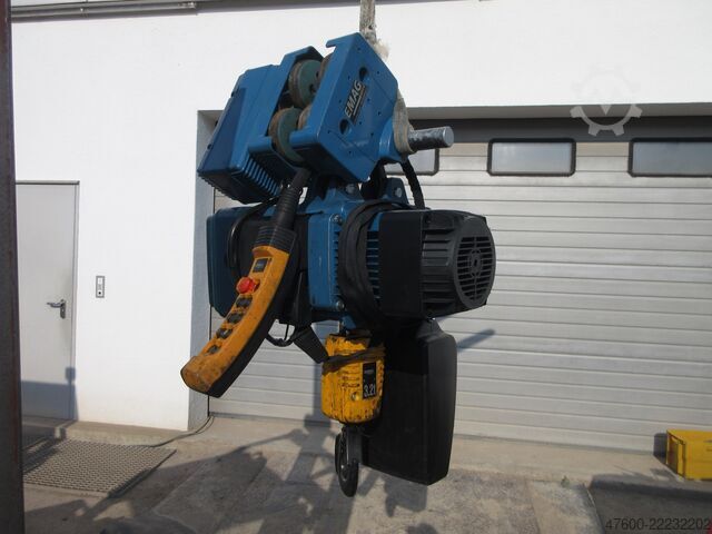 Treuil à chaîne unité de levage grue pont roulant Demag DC Pro Nutzlast 3200KG Kettenzug DC Pro 16-3200 2/1 V4/1 HUB 8m Kran 400V