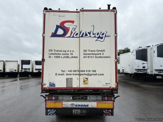 Otevřený návěs s plachtou KRONE SD 24 TAUTLINER, BPW-ACHSEN, LIFTACHSE, EDSCHA-VERDECK,