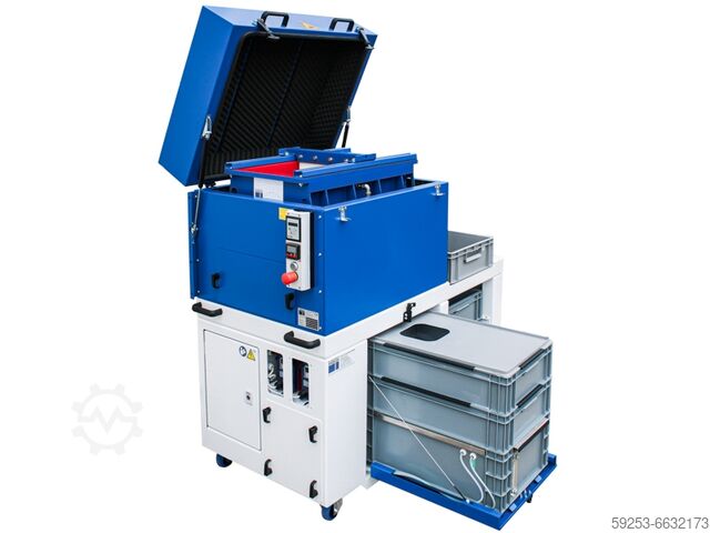 Mobiler Trogvibrator Gleitschleifen Eurotec Innovation GmbH TV25-M Gleitschleifanlage
