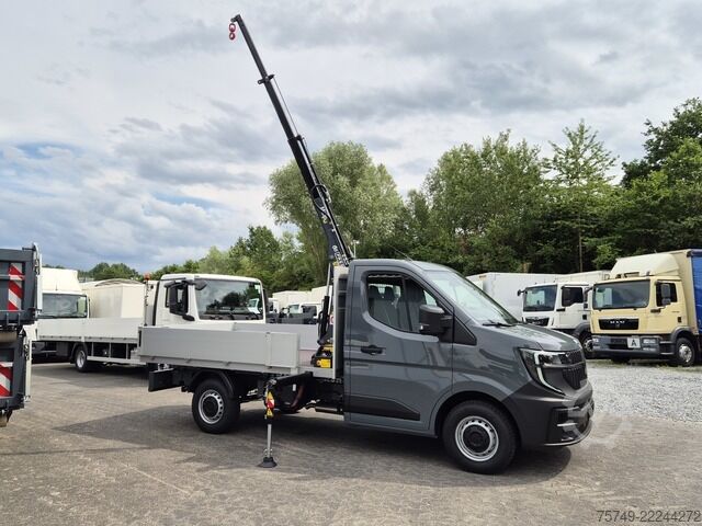 Pick-up bestelwagen renault Master L2H1 (neues Mod.) Alupritsche m. Kran