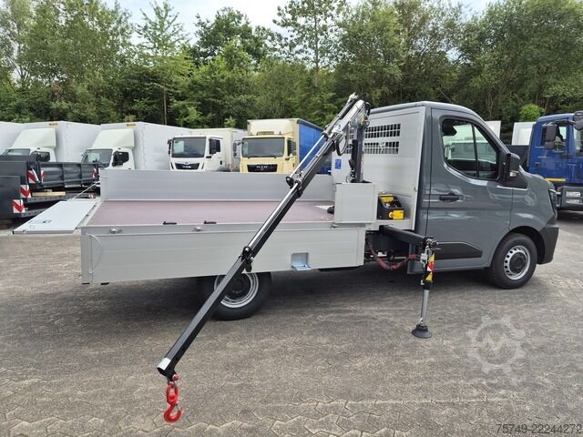 Pick-up bestelwagen renault Master L2H1 (neues Mod.) Alupritsche m. Kran