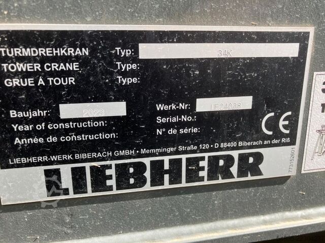 Torenkraan LIEBHERR 34K