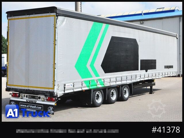 Semirremolque abierto con toldo SCHMITZ SCB  24, Mega, Speed Curtain, VDI 2700, neue Plane