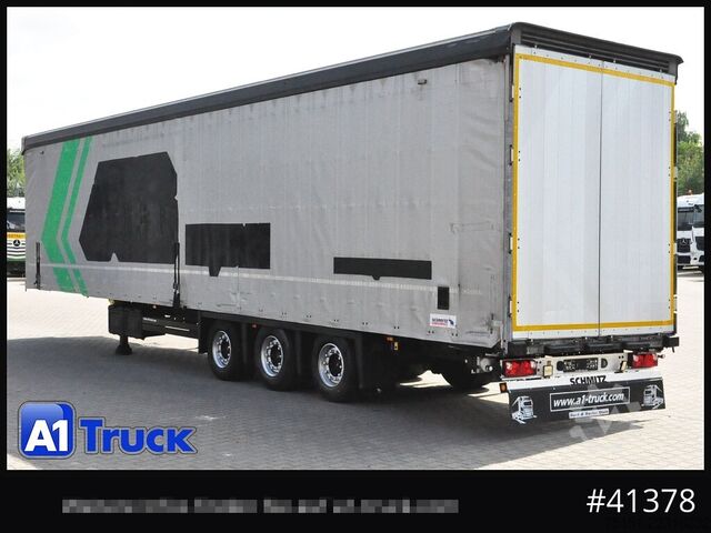 Semirremolque abierto con toldo SCHMITZ SCB  24, Mega, Speed Curtain, VDI 2700, neue Plane