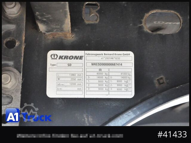 Semirremolque caja KRONE SDK 27, Koffer, Doppelstock, 1 Vorbesiitzer