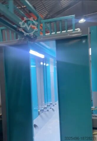 Systeem voor verfafwerking HAS KİM İNŞAAT VE MAKİNE KİMYEVİ MADDE Automatic Powder Coating Plant