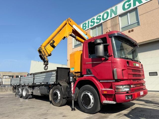 Vrachtauto met open laadbak SCANIA CV P 124