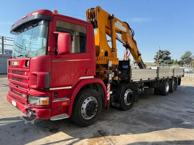 Vrachtauto met open laadbak SCANIA CV P 124