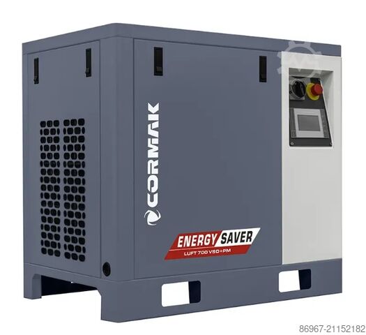 Conjunto compresor + secador + botella vertical CORMAK LUFT 700 VSD+PM + N10S + BUTLA 200L PION