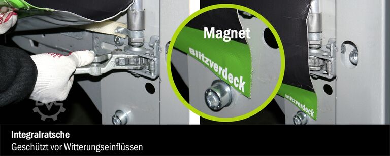 Open oplegger met zeil FLIEGL 3-Achs Mega Gardine zum Aufbau