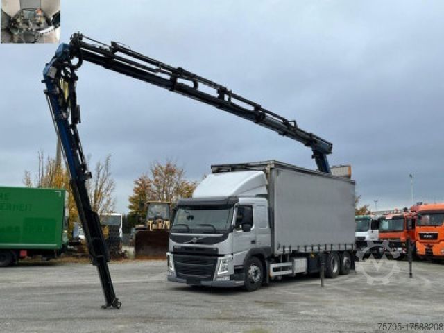 Dieplader VOLVO FM 420 6x2 Pritsche Heckkran 27m/t,Funk,Jib ,E6