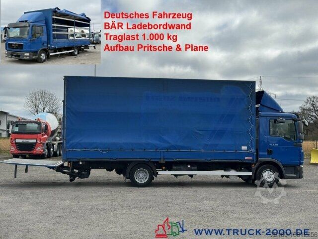Transporter mit Pritsche & Plane MAN TGL 8.180 Pritsche Plane BÄR LBW 1.000 kg Klima
