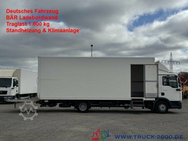 Dobozos furgon MAN TGL 8.180 LBW BÄR 1.000 kg Standheizung + Klima