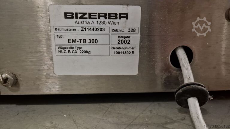 Ζυγαριά μέτρησης χαρτιού Bizerba EM-TB 300