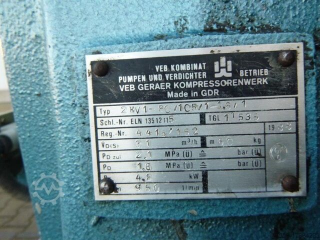 Compressore a pistone GKW 2HV1-80/106/1