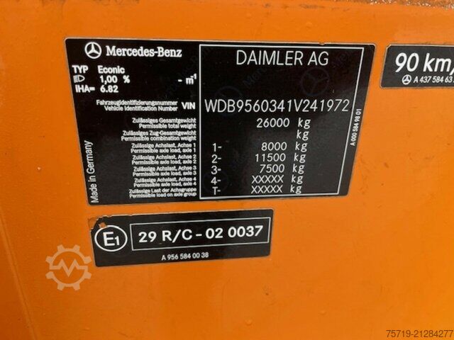 Śmieciarka Mercedes-Benz 2635 6x2 Econic Geesink/Euro6