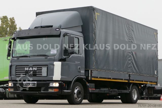 Ponyvával szerelt furgon MAN TGL 8.210 Pritsche Plane Bordwände Kamera LBW