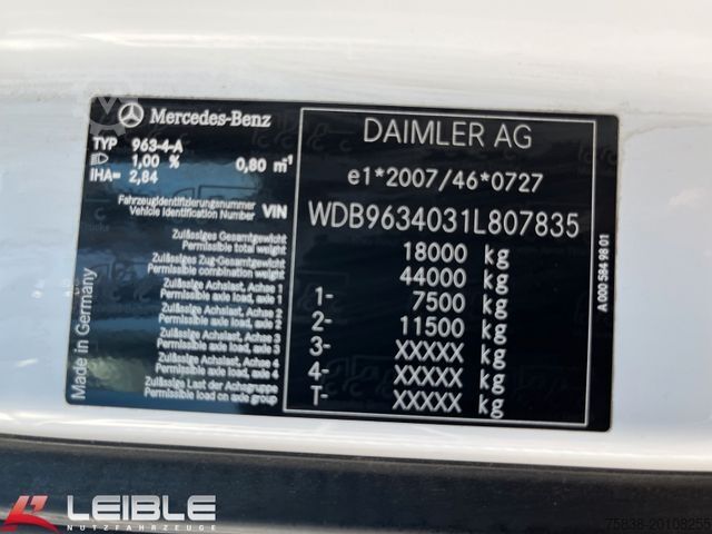 Standard tractor unit MERCEDES-BENZ Actros 1845*Big Space*Hydraulik*DTCO4.1 Tacho*