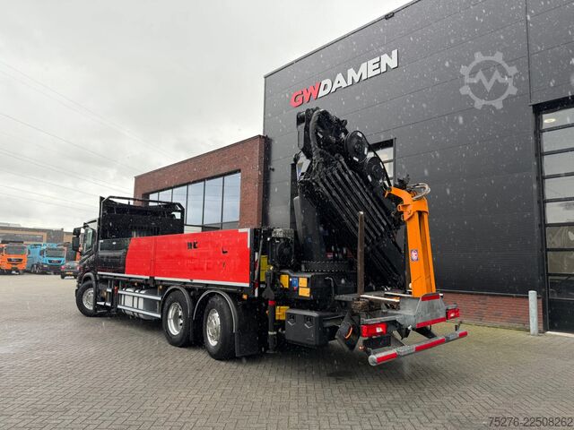 Crane truck Scania P370 XT 6x2 HMF 3220-K6+Fly jib FJ600-K3 Euro 6D