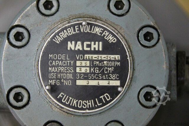 Hydraulic unit 1.5 kW 1400 rpm Nachi Suga 11B-25-25-AL