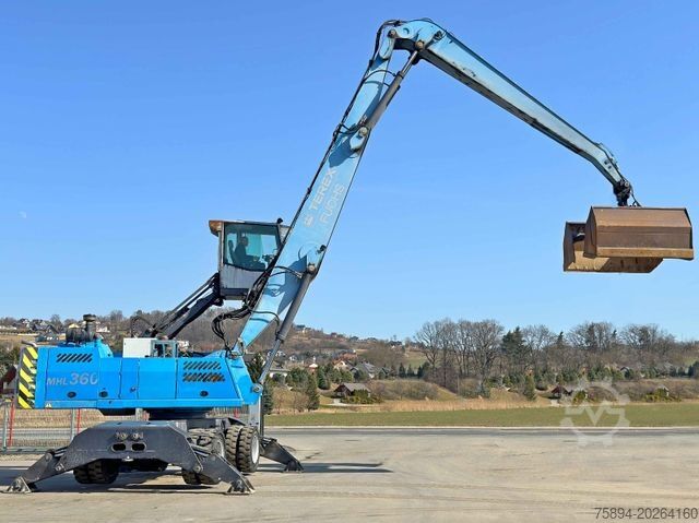 Mobiele graafmachine TEREX FUCHS MHL 360 * Umschlagbagger * TOP