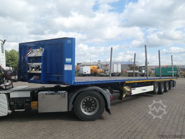 Arbejdsplatform sættevogn KRONE SD, Containerverschlüsse, Luft-Lift, BPW, Rungen