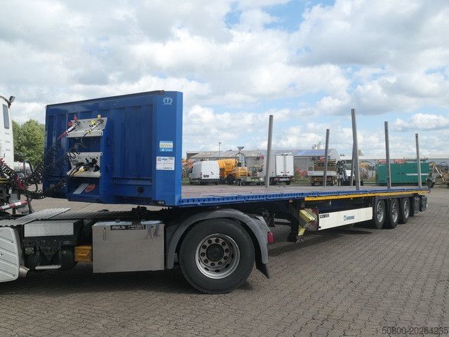 Open oplegger KRONE SD, Containerverschlüsse, Luft-Lift, BPW, Rungen