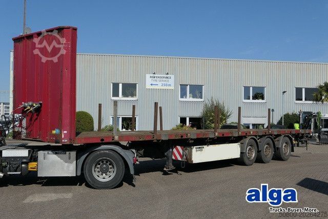 Auflieger mit offener Pritsche  Wiese S3-36PL-S, Verbreiterbar, Gelenkt, Luftfe.
