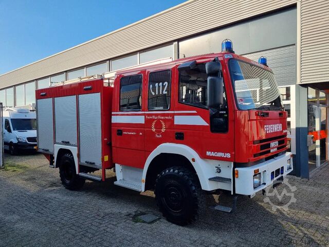 Brandbil Iveco Magirus EUROFIRE/ 95E18 4x4 FIRETRUCK / EXPEDIT...