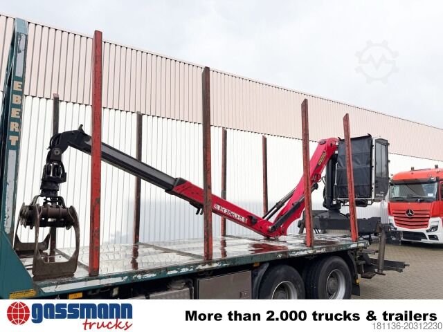 Tømmerlastbil Mercedes-Benz Arocs 2648 6x4 mit Heckkran Epsilon M12Z83,