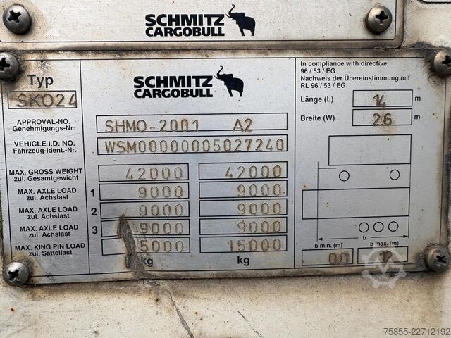 Transport chłodniczy/mrożony Schmitz SKO 24 Carrier Maxima 1300 / SAF Disc / Loading...