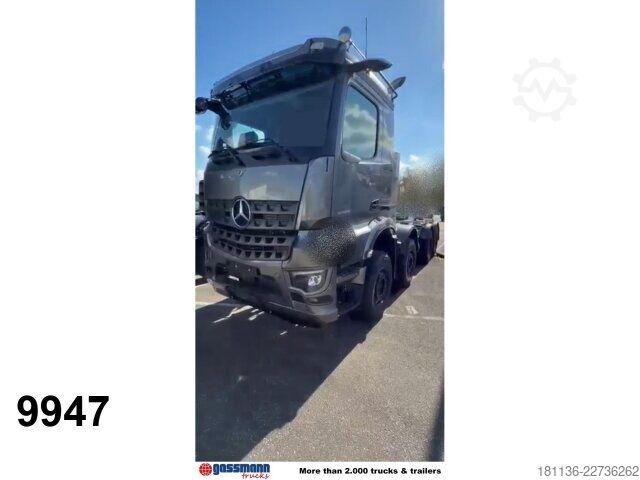 Chassi de caminhão Mercedes-Benz Arocs 3253 K 8x4/4, MultimediaCockpit, Navi,